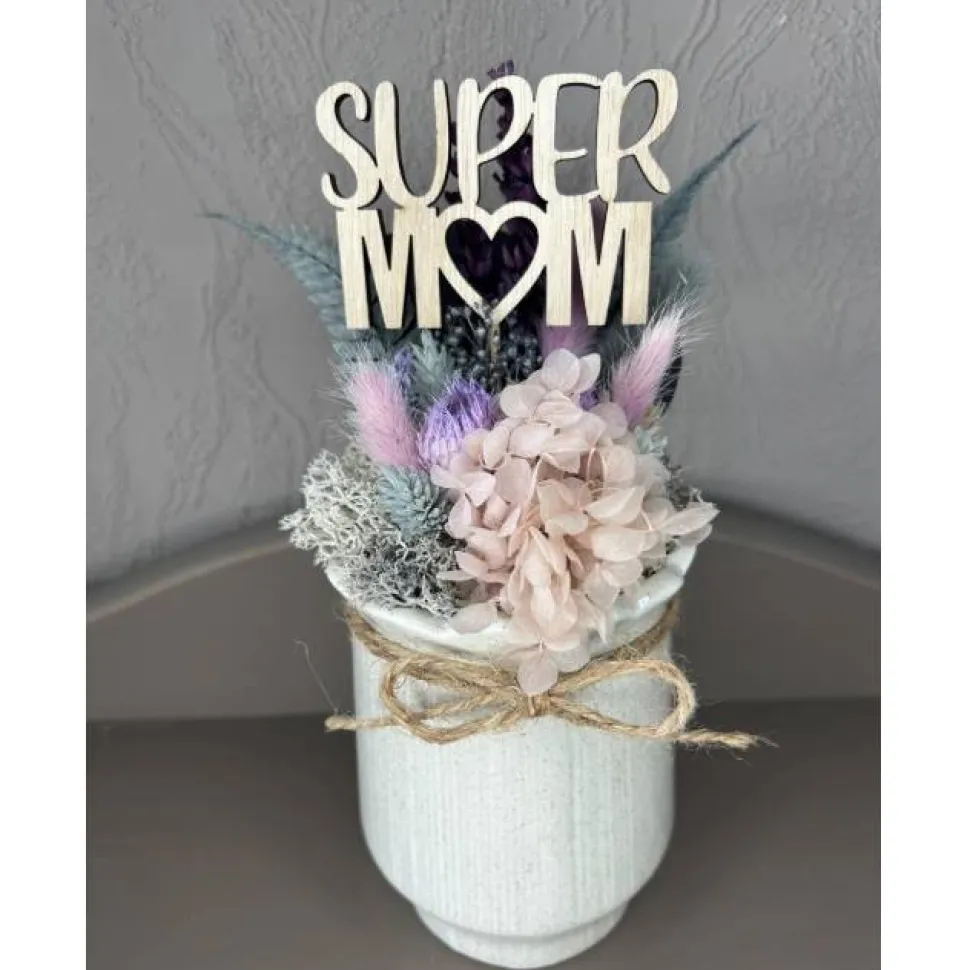 modernes Muttertags Geschenk | Muttertags Gesteck | Trockenblumengesteck