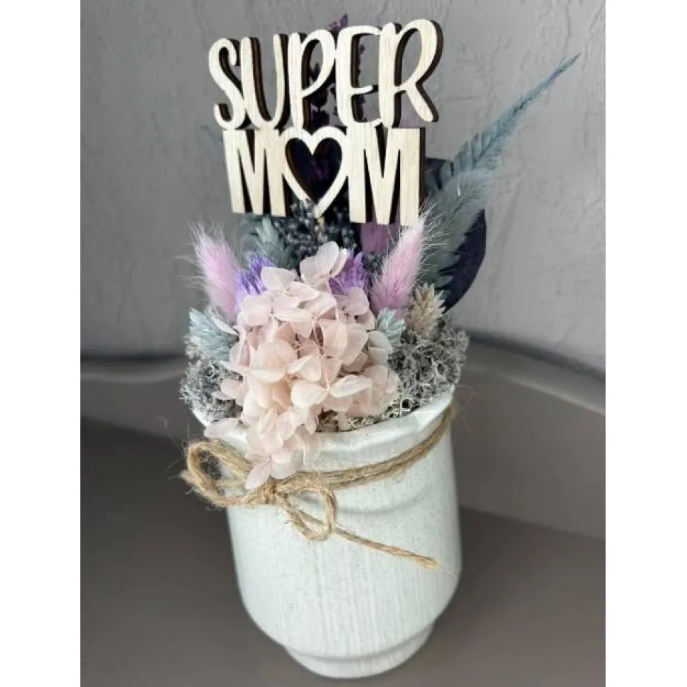 modernes Muttertags Geschenk | Muttertags Gesteck | Trockenblumengesteck