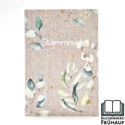 Modernes Stammbuch Eukalyptus – Elegantes, personalisierbares Stammbuch Standardformat
