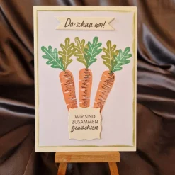 Mohrrüben - Da schau an ! - Wir sind zusammen gewachsen - Karte
