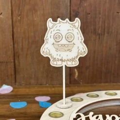 Monster-Stecker mit Adapter – Spaßiges Zubehör für deinen Geburtstagskranz & kreative Dekoideen