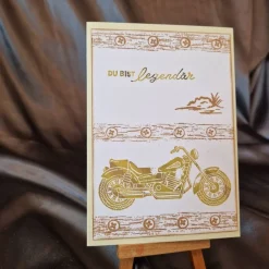 Motorrad - Du bist legendär - Geburtstagskarte - Vatertag