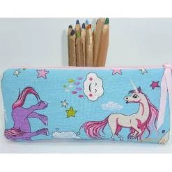 Mäppchen Einhorn, Stifteetui, Smartphonetasche, Schminktäschchen