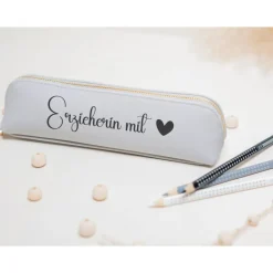 Mäppchen Erzieherin mit Herz I Federmäppchen I Geschenkidee I Geschenk I Schule I Abschiedsgeschenk