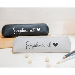 Mäppchen Erzieherin mit Herz I Federmäppchen I Geschenkidee I Geschenk I Schule I Abschiedsgeschenk