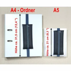 Mäppchen pink rosa Glitzer Kunstleder Gummiband Mädchen Einschulung, handmade by BuntMixxDesign