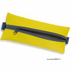 Mäppchen senfgelb senf Gummiband grau A4 Ordner A5 Planer Skizzenbuch, handmade by BuntMixxDESIGN