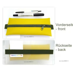 Mäppchen senfgelb senf Gummiband KHAKI olivgrün A4 Ordner A5 Planer Skizzenbuch, handmade by BuntMixxDESIGN
