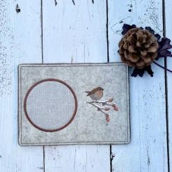 MugRug - Tassenteppich - Tassenplatz - Wintervogel