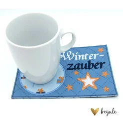 Mugrug, Tassenuntersetzer Winterzauber