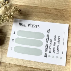 Musikwunschkarte | Blumen | Hochzeit | Geburtstag