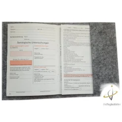 Mutterpasshülle Filz Bald Mama Babybauch Babylove Schwangerschaft