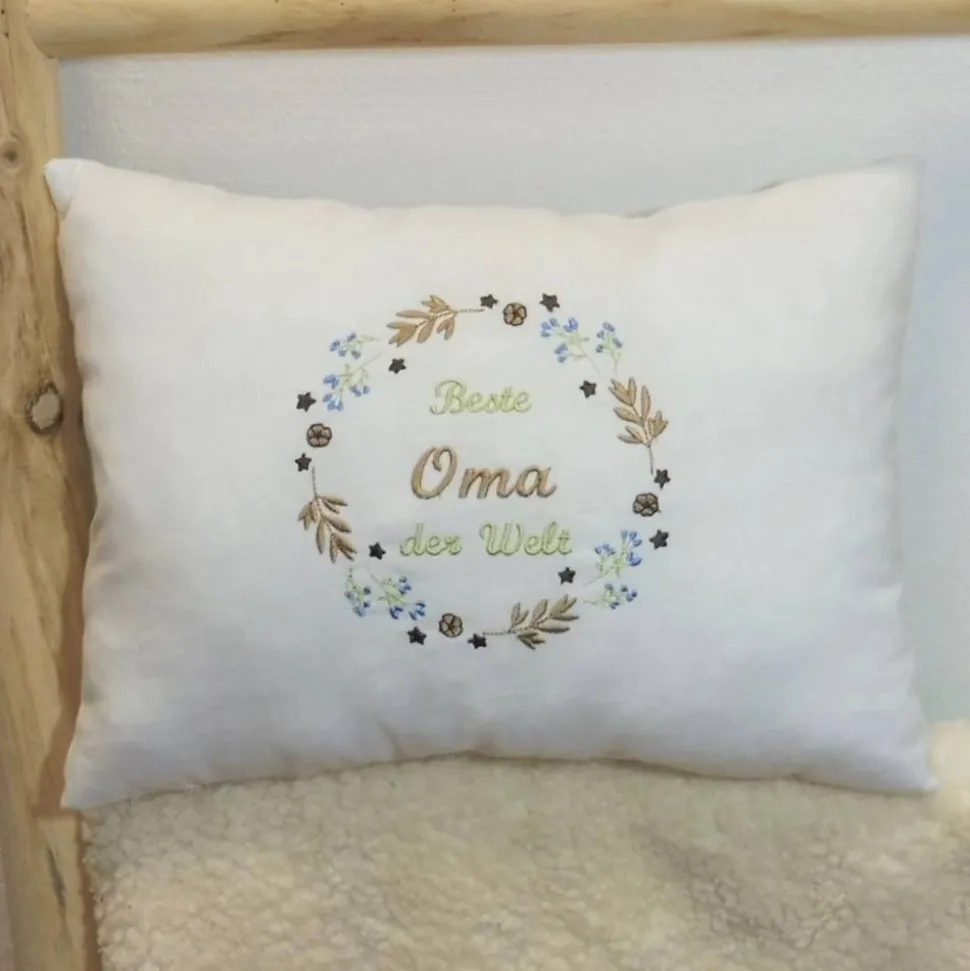 Muttertag Geschenk, besticktes Kissen, Oma Kissen, Abschied Lehrerin, Mama, Geschenk zum Geburtstag, Grundschule