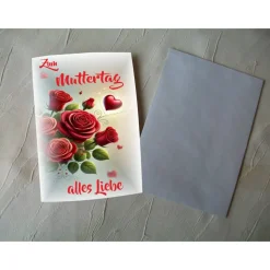 Muttertag, Glückwunschkarte, Klappkarte, Glückwünsche,