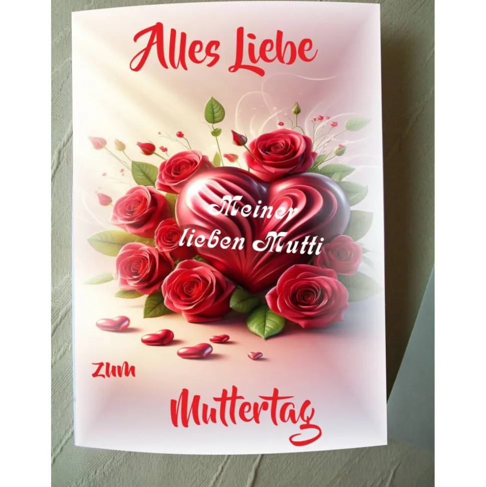 Muttertag, Glückwunschkarte, Klappkarte, Glückwünsche,