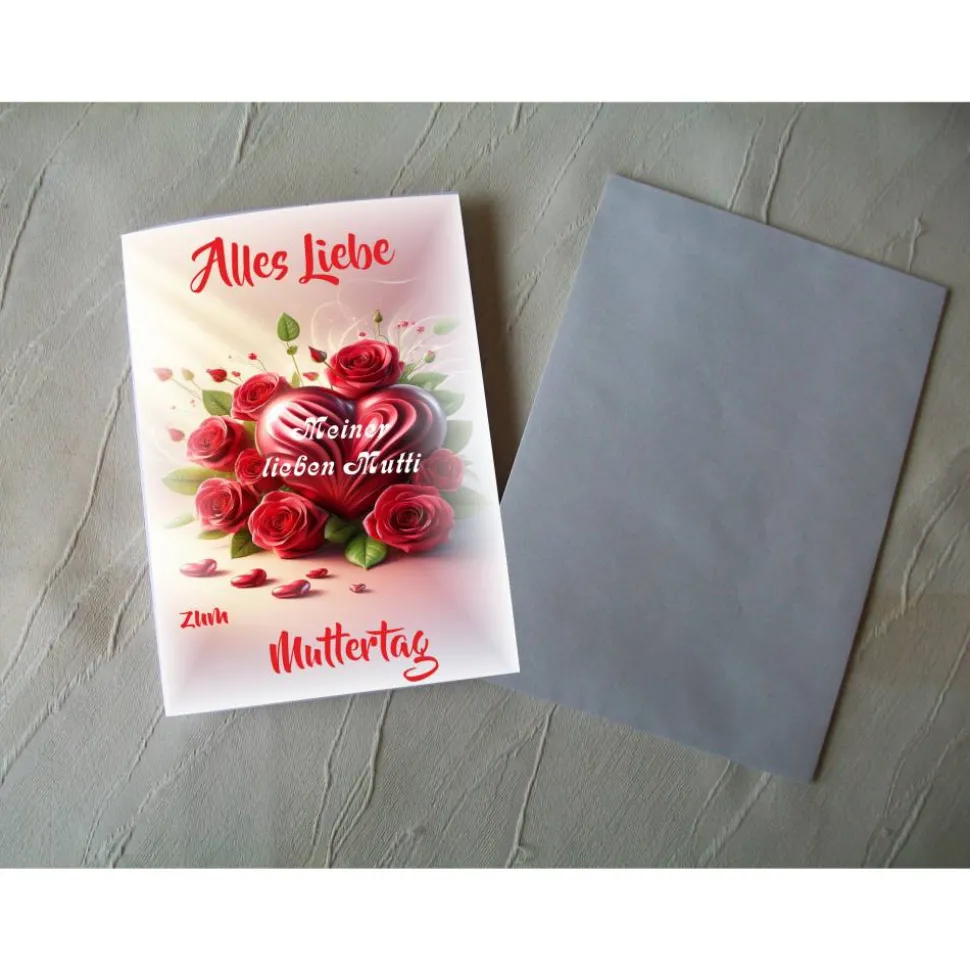 Muttertag, Glückwunschkarte, Klappkarte, Glückwünsche,