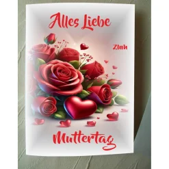 Muttertag, Glückwunschkarte, Klappkarte, Glückwünsche,