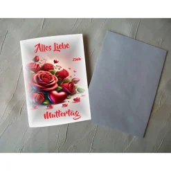 Muttertag, Glückwunschkarte, Klappkarte, Glückwünsche,