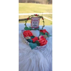 Muttertags Dekoration Tischdeko Geschenk m Beleuchtung 25cm