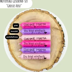 Muttertags Geschenk-Set „Grosses Herz“ | Muttertag | Geschenkidee | Geschenkset | Kerzenhalter | Aufmerksamkeit