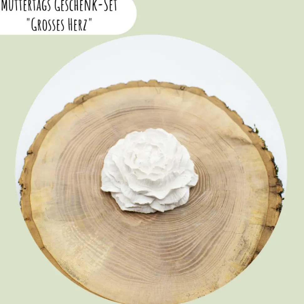 Muttertags Geschenk-Set „Grosses Herz“ | Muttertag | Geschenkidee | Geschenkset | Kerzenhalter | Aufmerksamkeit