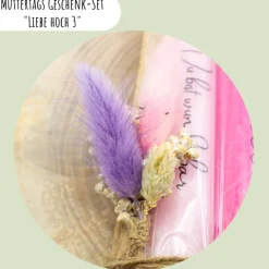 Muttertags Geschenk-Set "Liebe Hoch 3" | Muttertag | Geschenkidee | Geschenkset | Mitbringsel | Aufmerksamkeit