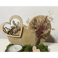 Muttertagsgeschenk Muttertag Mamatag Geschenk mit Trockenblumen auf einer Baumscheibe