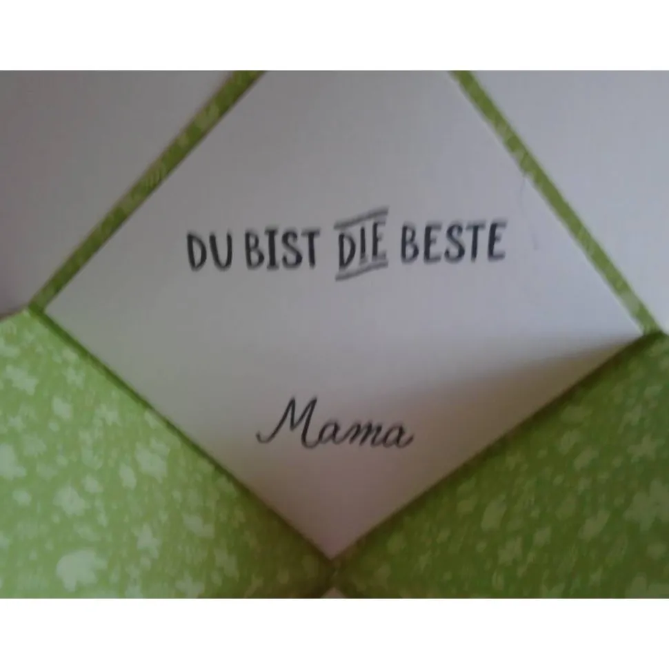 Muttertagskarte Explosionskarte Glückwunschkarte Grußkarte Muttertag  Herzen Mutter Frau