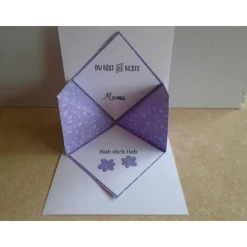 Muttertagskarte Explosionskarte Glückwunschkarte Grußkarte Muttertag  Herzen Mutter Frau