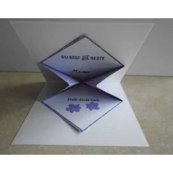 Muttertagskarte Explosionskarte Glückwunschkarte Grußkarte Muttertag  Herzen Mutter Frau