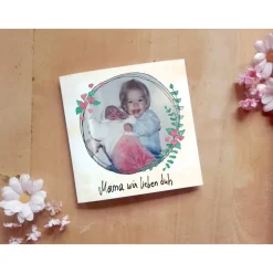 Muttertagskarte "Kranz" Printable DIY