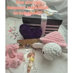 Mysterybox Deluxe – große Überraschungsbox mit handgemachten Häkelunikaten  Kurzbeschreibung: Mehr Inhalt, mehr Freude!