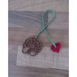 Nabelschnurbändchen Baum des Lebens mit Herz - Geburt - 100% Baumwolle