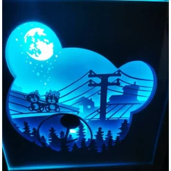 Nachtlicht  Bärchen Lampe in 3D, Bild inkl. Farbwechsel und Fernbedienung, Geschenk für Kinder