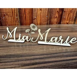 Namensaufsteller für Hochzeit | Taufe | Kommunion | Geburtstag