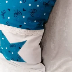 Namenskissen Bezug – Handgefertigt, Individuell mit Namen, Geschenk für Kinder – 40x40 cm