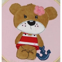 Namenskissen, Kuschelkissen Doodle Stickerei Bärchen 