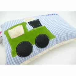 Namenskissen Taufkissen Kuschelkissen Kindergartenkissen Geburtsgeschenk  Eisenbahn Lok Lokomotive