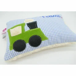 Namenskissen Taufkissen Kuschelkissen Kindergartenkissen Geburtsgeschenk  Eisenbahn Lok Lokomotive