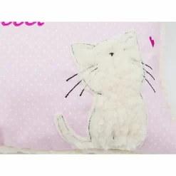 Namenskissen Taufkissen Kuschelkissen Kindergartenkissen Geburtsgeschenk  Schmusekissen Katze Kätzchen