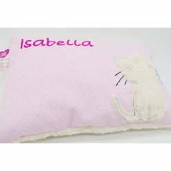 Namenskissen Taufkissen Kuschelkissen Kindergartenkissen Geburtsgeschenk  Schmusekissen Katze Kätzchen