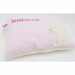 Namenskissen Taufkissen Kuschelkissen Kindergartenkissen Geburtsgeschenk  Schmusekissen Katze Kätzchen