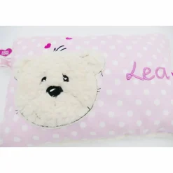 Namenskissen Taufkissen Kuschelkissen Kindergartenkissen Geburtsgeschenk  Bär Teddy Kuschelbär