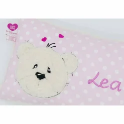 Namenskissen Taufkissen Kuschelkissen Kindergartenkissen Geburtsgeschenk  Bär Teddy Kuschelbär