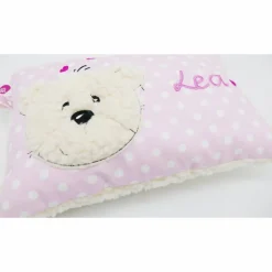 Namenskissen Taufkissen Kuschelkissen Kindergartenkissen Geburtsgeschenk  Bär Teddy Kuschelbär