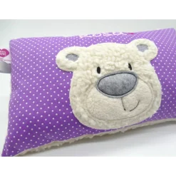 Namenskissen Taufkissen Kuschelkissen Kindergartenkissen Geburtsgeschenk  Bär Teddybär Kuschelbär