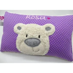 Namenskissen Taufkissen Kuschelkissen Kindergartenkissen Geburtsgeschenk  Bär Teddybär Kuschelbär