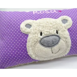 Namenskissen Taufkissen Kuschelkissen Kindergartenkissen Geburtsgeschenk  Bär Teddybär Kuschelbär