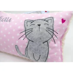 Namenskissen Taufkissen Kuschelkissen Kindergartenkissen Geburtsgeschenk  Schmusekissen Katze Kätzchen