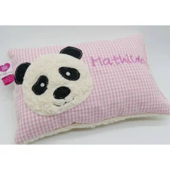 Namenskissen Taufkissen Kuschelkissen Kindergartenkissen Geburtsgeschenk  Panda Pandabär